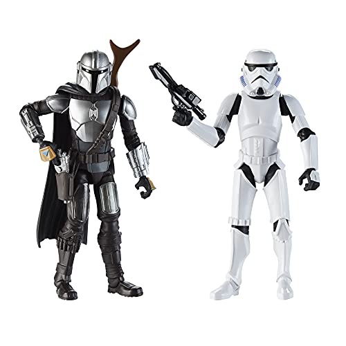5010993906802 - STAR WARS GALAXY OF ADVENTURES THE MANDALORIAN 5-INCH-SCALE FIGURE 2 PACK WITH FUN BLASTER ACCESSORIES, TOYS FOR KIDS AGES 4 AND UP