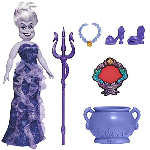 5010993911493 - DISNEY VILLAINS URSULA FASHION DOLL, ACCESSORIES AND REMOVABLE CLOTHES, DISNEY VILLAINS TOY FOR KIDS 5 YEARS OLD AND UP
