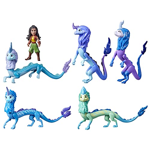 5010993932498 - DISNEYS RAYA AND THE LAST DRAGON SISU FAMILY PACK, INCLUDES 5 DRAGON TOYS AND RAYA DOLL, TOYS FOR KIDS 3 AND UP