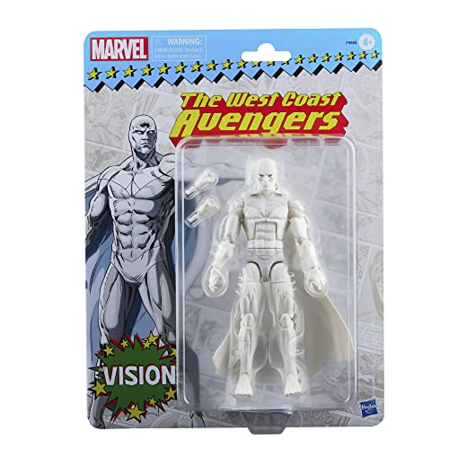 5010993986064 - MARVEL LEGENDS SERIES VISION 6-INCH RETRO PACKAGING ACTION FIGURE TOY, 2 ACCESSORIES