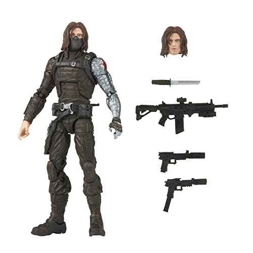 5010993986187 - MARVEL LEGENDS SERIES WINTER SOLDIER 6-INCH FALCON & THE WINTER SOLDIER DISNEY+ ACTION FIGURE TOY, 5 ACCESSORIES