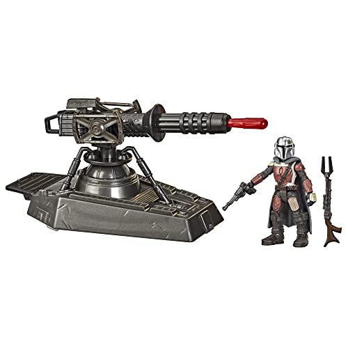 5010994100926 - STAR WARS MISSION FLEET EXPEDITION CLASS HOVER E-WEB CANNON MANDALORIAN 2.5-INCH-SCALE FIGURE AND VEHICLE ACCESSORY, TOYS FOR KIDS AGES 4 AND UP