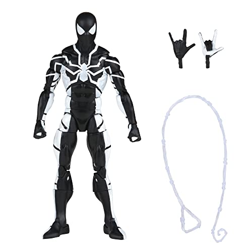 5010994153953 - SPIDER-MAN MARVEL LEGENDS SERIES 6-INCH FUTURE FOUNDATION (STEALTH SUIT) ACTION FIGURE TOY, INCLUDES 4 ACCESSORIES