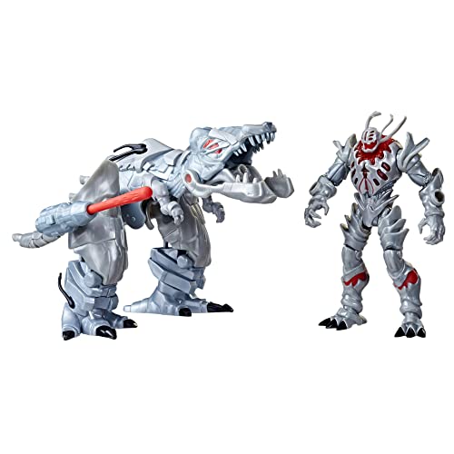 5010994189235 - MARVEL MECH STRIKE MECHASAURS, 4.5-INCH ULTRON PRIMEVAL WITH T-R3X MECHASAUR ACTION FIGURES, SUPER HERO TOYS FOR KIDS AGES 4 AND UP