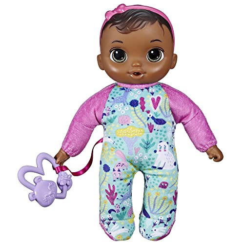 5010996116604 - BABY ALIVE SOFT ‘N CUTE DOLL, BROWN HAIR, 11-INCH FIRST BABY DOLL TOY, WASHABLE SOFT DOLL, TODDLERS KIDS 18 MONTHS AND UP, TEETHER ACCESSORY