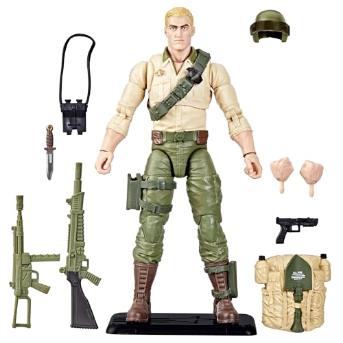 5010996210517 - G.I. JOE CLASSIFIED SERIES RETRO CARDBACK DUKE, COLLECTIBLE 6-INCH ACTION FIGURE WITH 10 ACCESSORIES