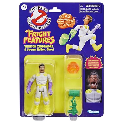 5010996217172 - GHOSTBUSTERS KENNER CLASSICS THE REAL WINSTON ZEDDEMORE & SCREAM ROLLER GHOST TOYS, RETRO ACTION FIGURE, TOYS FOR KIDS 4+