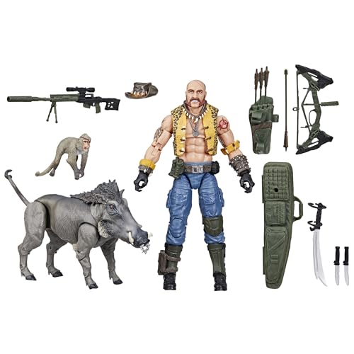 5010996219930 - G.I. JOE CLASSIFIED SERIES #125, DREADNOK GNAWGAHYDE AND PETS PORKBELLY & YOBBO, COLLECTIBLE 6-INCH ACTION FIGURE WITH 16 ACCESSORIES