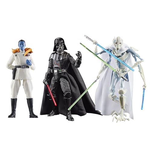 5010996269461 - STAR WARS THE BLACK SERIES DARTH VADER, GRAND ADMIRAL THRAWN, GENERAL GRIEVOUS, MASTERS OF EVIL COLLECTIBLE 6-INCH ACTION FIGURE 3-PACK (AMAZON EXCLUSIVE)