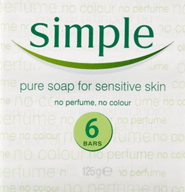 5011451310605 - SIMPLE PURE SOAP SENSITIVE SKIN 6X125G