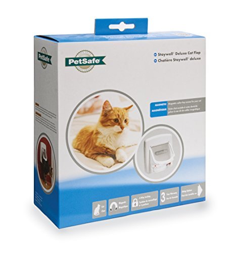 5011569002775 - PETSAFE STAYWELL DELUXE MAGNETIC CAT FLAP, WHITE
