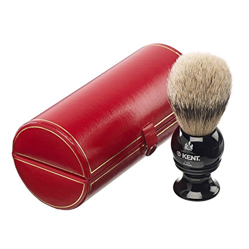 5011637300475 - TRADITIONAL SMALL/TRAVEL SIZED, PURE SILVER-TIPPED BADGER BRUSH