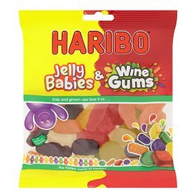 5012035949716 - HARIBO JELLY BABIES AND WINE GUMS 190G