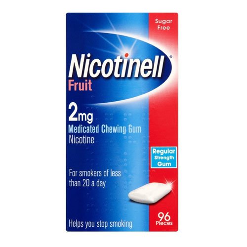 5012131570807 - NICOTINELL FRUIT 2MG MEDICATED CHEWING GUM 96 PIECES