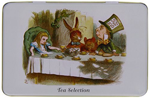 5013111002554 - NEW ENGLISH TEAS ALICE'S ADVENTURES IN WONDERLAND SELECTION TIN 200 G (PACK OF 1, TOTAL 100 TEABAGS)