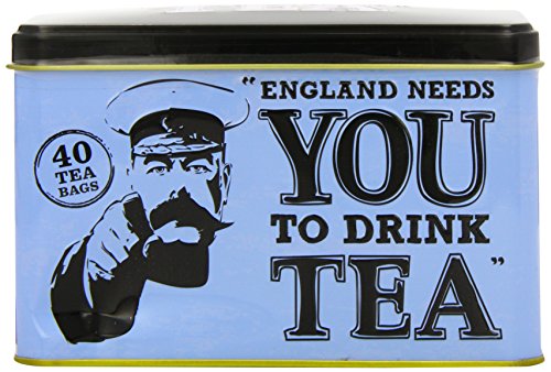 5013111002578 - NEW ENGLISH TEAS - WORLD WAR I MEMORABILIA ENGLAND NEEDS YOU TEA TIN GIFT CADDY