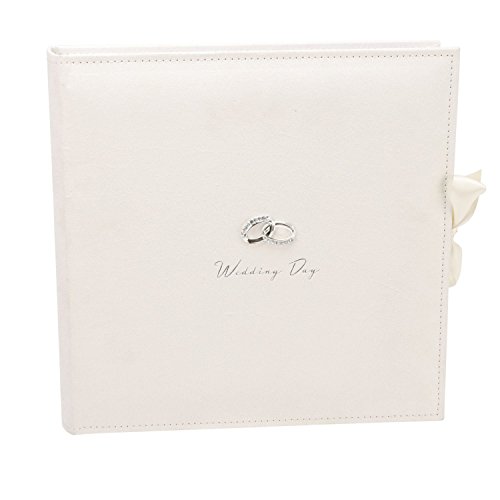 Beautiful Ivory Suede 25 Page Collage Picture Photo Album Amore Wedding Gifts 