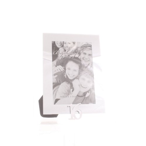 5017224472297 - 16TH BIRTHDAY GLASS AND MIRROR 6X4 PHOTO FRAME