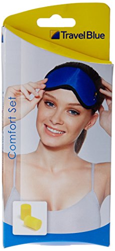 5018404004512 - TRAVEL BLUE DOUBLE PACK COMFORT SETS WITH MASKS AND EAR PLUGS, BLUE, ONE SIZE