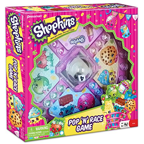 5020674102584 - SHOPKINS POP 'N' RACE GAME -- CLASSIC GAME WITH SHOPKINS THEME
