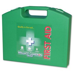 5025766100387 - WALLACE GREEN BOX HS1 FIRST-AID KIT TRADITIONAL 10 PERSON REF 1002278
