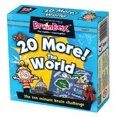 5025822900517 - BRAINBOX FOR KIDS - 20 MORE, THE WORLD CARD GAME