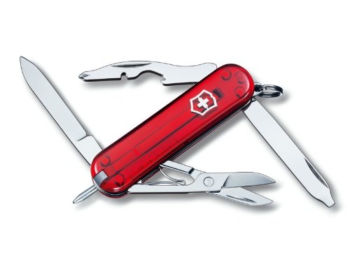 5026393150226 - VICTORINOX - MANAGER - RED TRANSLUCENT SWISS ARMY KNIFE 06365TNP