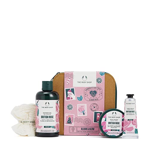 5028197278274 - THE BODY SHOP BLOOM & GLOW BRITISH ROSE ESSENTIAL 4-PIECES GIFT SET