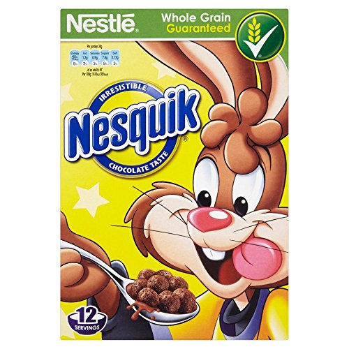 5028881055525 - NESTLE NESQUIK CHOCOLATE CEREAL - 375G - PACK OF 2 (375G X 2 BOXES)