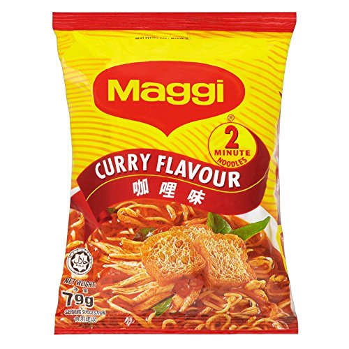 5028881063506 - MAGGI 2 MINUTE NOODLES CURRY FLAVOUR - 79G - PACK OF 8 (79G X 8)