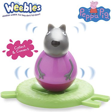 5029736057107 - PEPPA PIG WEEBLES WOBBILY FIGURE AND BASE WENDY WOLF