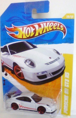 5031275643338 - HOT WHEELS 2011-036 NEW MODELS PORSCHE 911 GT3 RS WHITE W/RED STRIPE 1:64 SCALE