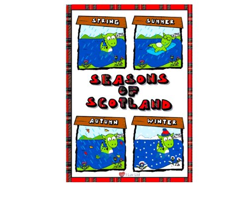 5031987013092 - TEA TOWEL SCOTTISH FOUR SEASONS, GIFT FROM SCOTLAND