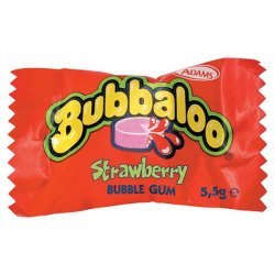 5034660011927 - BUBBALOO STRAWBERRY FLAVOUR BUBBLE GUM - 60 PACK