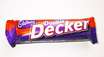5034660509585 - 10 - PACK OF CADBURYS DOUBLE DECKER MILK CHOCOLATE BAR WITH A SOFT 60G EACH BAR, CHEWY NOUGAT TOP & CRUNCY CEREAL BOTTOM, MADE IN THE UK