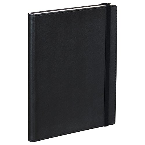 0050362223104 - SAMSILL, WRITING JOURNAL, HARDBOUND COVER, LARGE SIZE, 7.5 X 10, 120 LINED SHEETS (240 PAGES), BLACK (DIARY, NOTEBOOK)