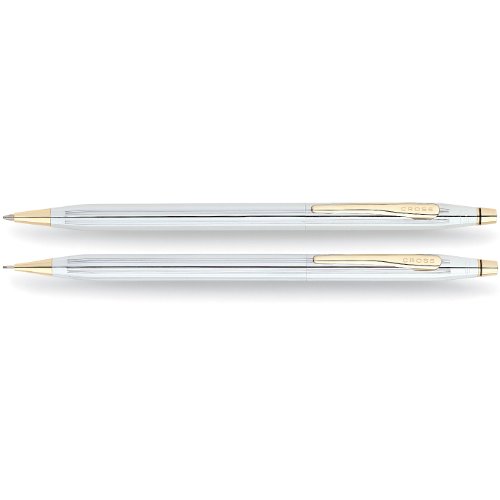 5037169873478 - CROSS CLASSIC CENTURY MEDALIST PEN AND PENCIL SET WITH 23 CARAT GOLD PLATED APPOINTMENTS