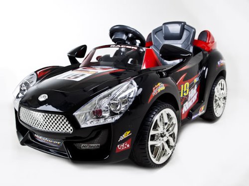 0050428927342 - PARENTS REMOTE CONTROLED BLACK OR RED HOT RACER KIDS ELECTRIC POWER RIDE ON CAR MP3 - CUSTOM UPGRADED BATTERY FOR SUPERIOR QUALITY