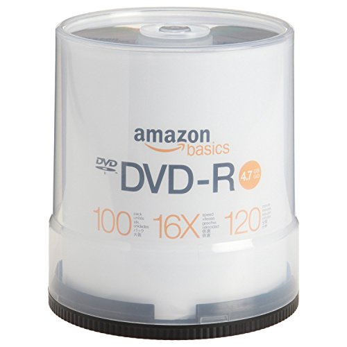5050053302601 - AMAZONBASICS 4.7 GB 16X DVD-R (100-PACK SPINDLE)