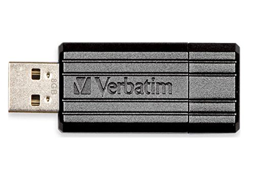5051395964205 - VERBATIM 8 GB PINSTRIPE USB 2.0 FLASH DRIVE, BLACK 49062