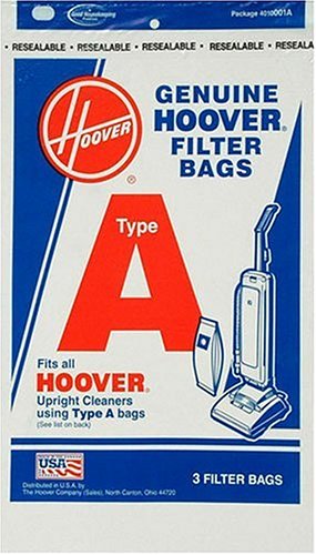 5051632013291 - HOOVER 4010001A TYPE A VACUUM BAGS, 3 BAGS