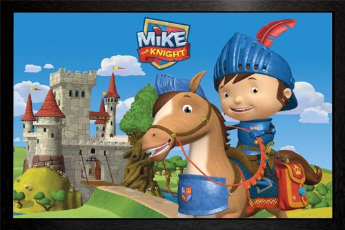 5051840268599 - MIKE THE KNIGHT - MIKE & GALAHAD FRAMED POSTER - 64X94.5CM