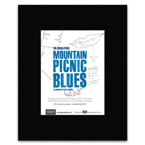 5051840390580 - CHARLATANS - MOUNTAIN PICNIC BLUES MATTED MINI POSTER - 13.5X10CM