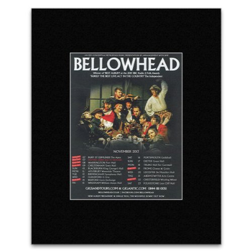 5051840394700 - BELLOWHEAD - SOLD OUT DATES NOVEMBER UK TOUR 2013 MATTED MINI POSTER - 13.5X10CM