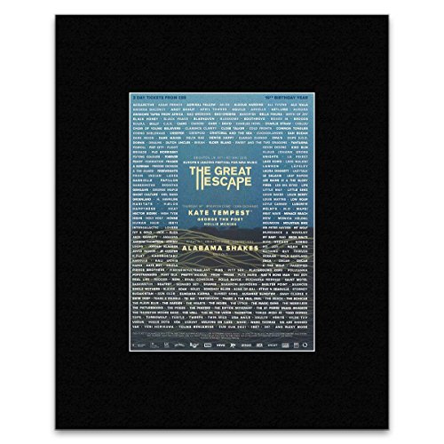 5051840533178 - THE GREAT ESCAPE - 2015- GEORGE THE POET KATE TEMPEST AND ALABAMA SHAKES MATTED MINI POSTER - 28X21CM