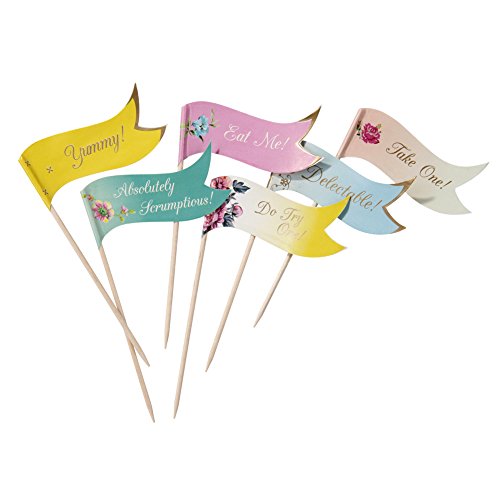 5052714022323 - TALKING TABLES TRULY SCRUMPTIOUS CANAPÉ FLAG STICKS (24 PACK)