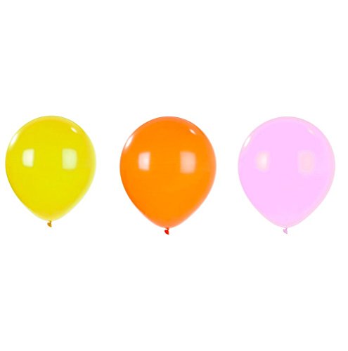 5052714049252 - TALKING TABLES BE HAPPY GIANT DECORATIVE PARTY BALLOONS (3 PACK), PINK/ORANGE/YELLOW