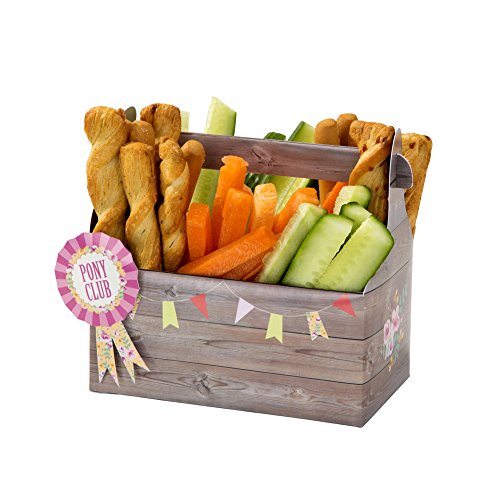 5052714049382 - TALKING TABLES PONY PARTY TACK TREAT BOX (6 PACK), BROWN
