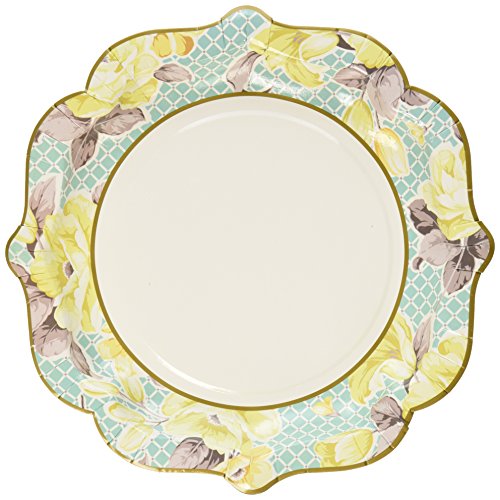 5052714049948 - TALKING TABLES TRULY SCRUMPTIOUS PRETTY PARTY PAPER PLATES (12 PACK), MULTICOLORED