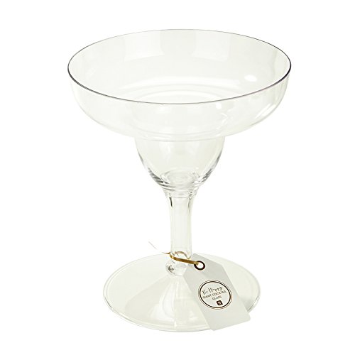 5052714057332 - TALKING TABLES BE HAPPY GIANT MARGARITA COCKTAIL GLASS TABLE CENTERPIECE, 2 L, TRANSPARENT